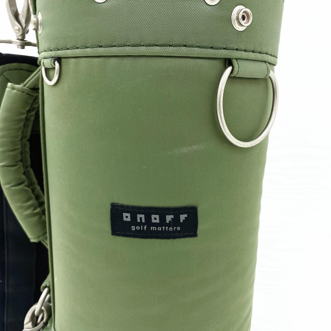 ONOFF オノフ キャディバッグ ゴルフバッグ 軽量 モスグリーン カート