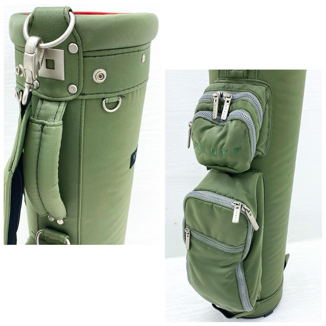 ONOFF オノフ キャディバッグ ゴルフバッグ 軽量 モスグリーン カート