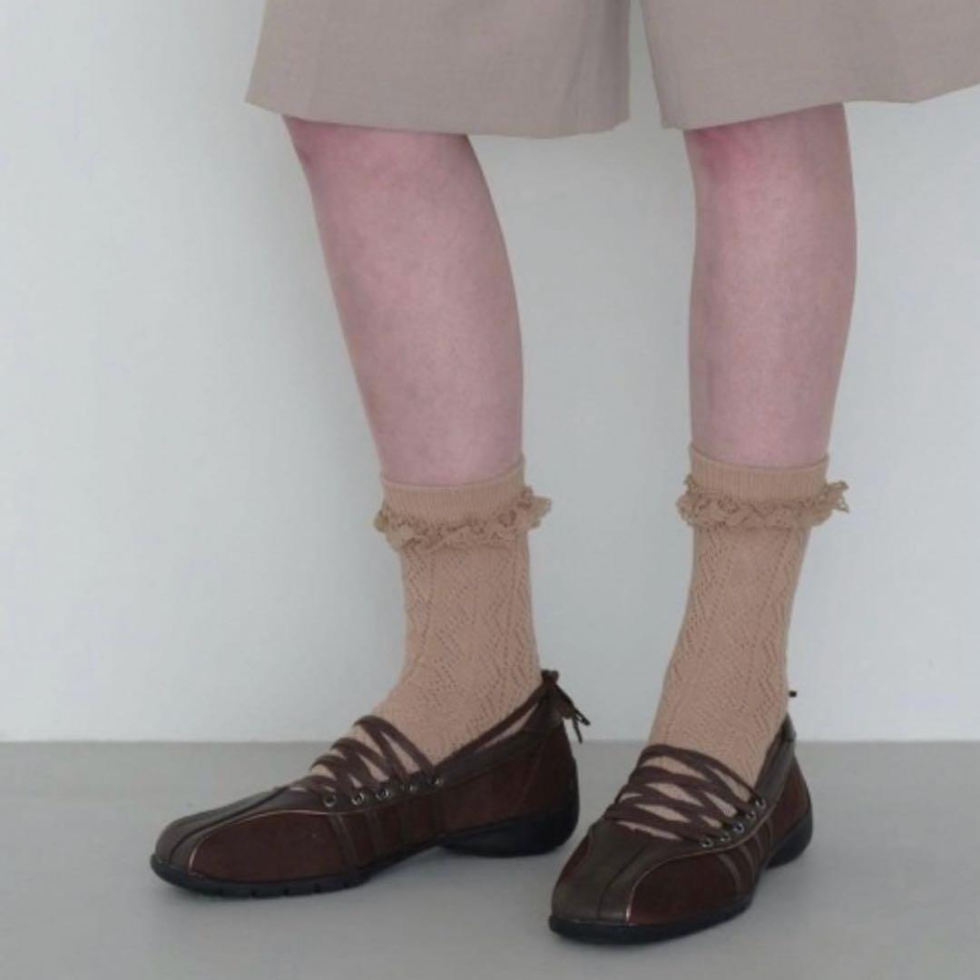 BLISS LACEUP SNEAKERS レースアップフラットシューズ