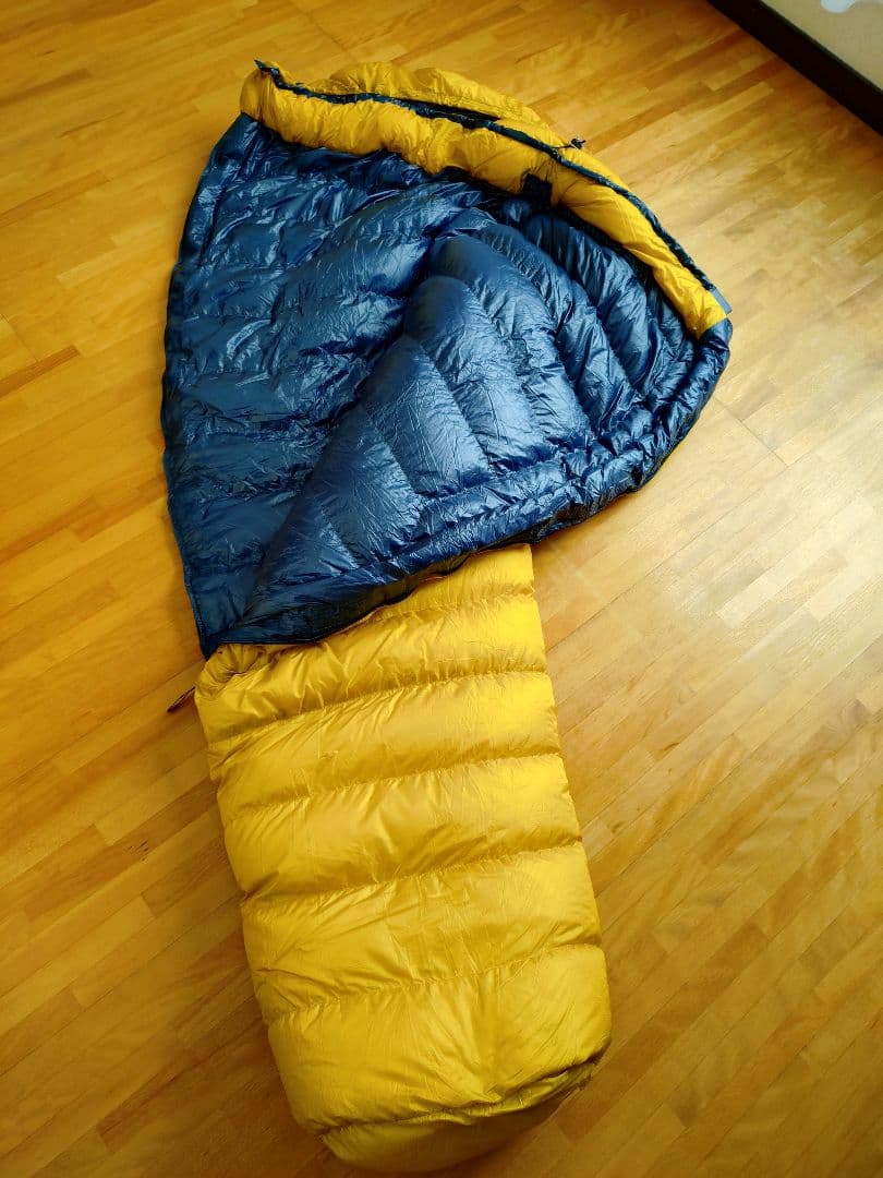 イスカ エアプラス 450 寝袋・シュラフ　マスタード