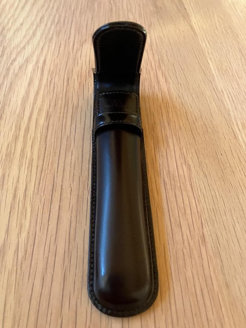 TRIM コードバン 1本挿し ペンケース 肉盛りタイプ チョコ