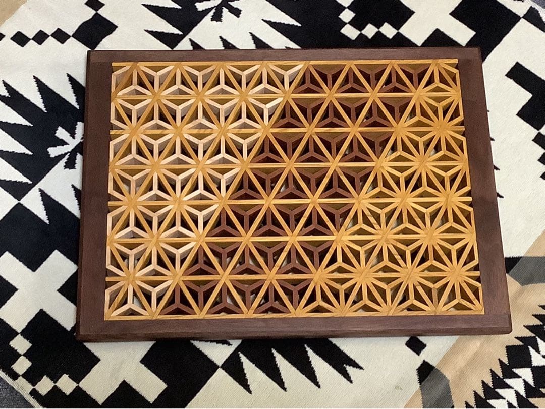 しげ専用 シェルフコンテナ25天板組子細工　その為2点