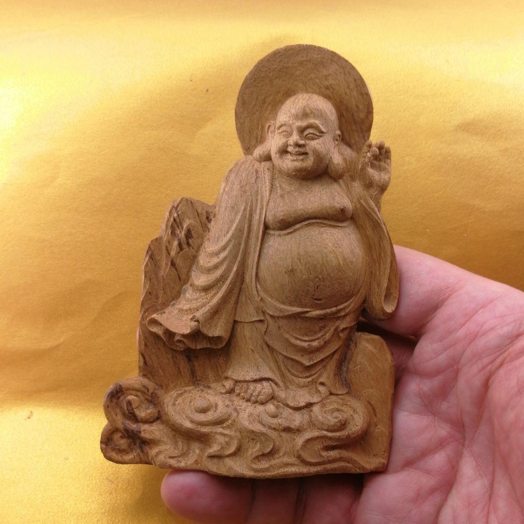 沈香持珠弥勒佛立像(整理番号:AJ16)