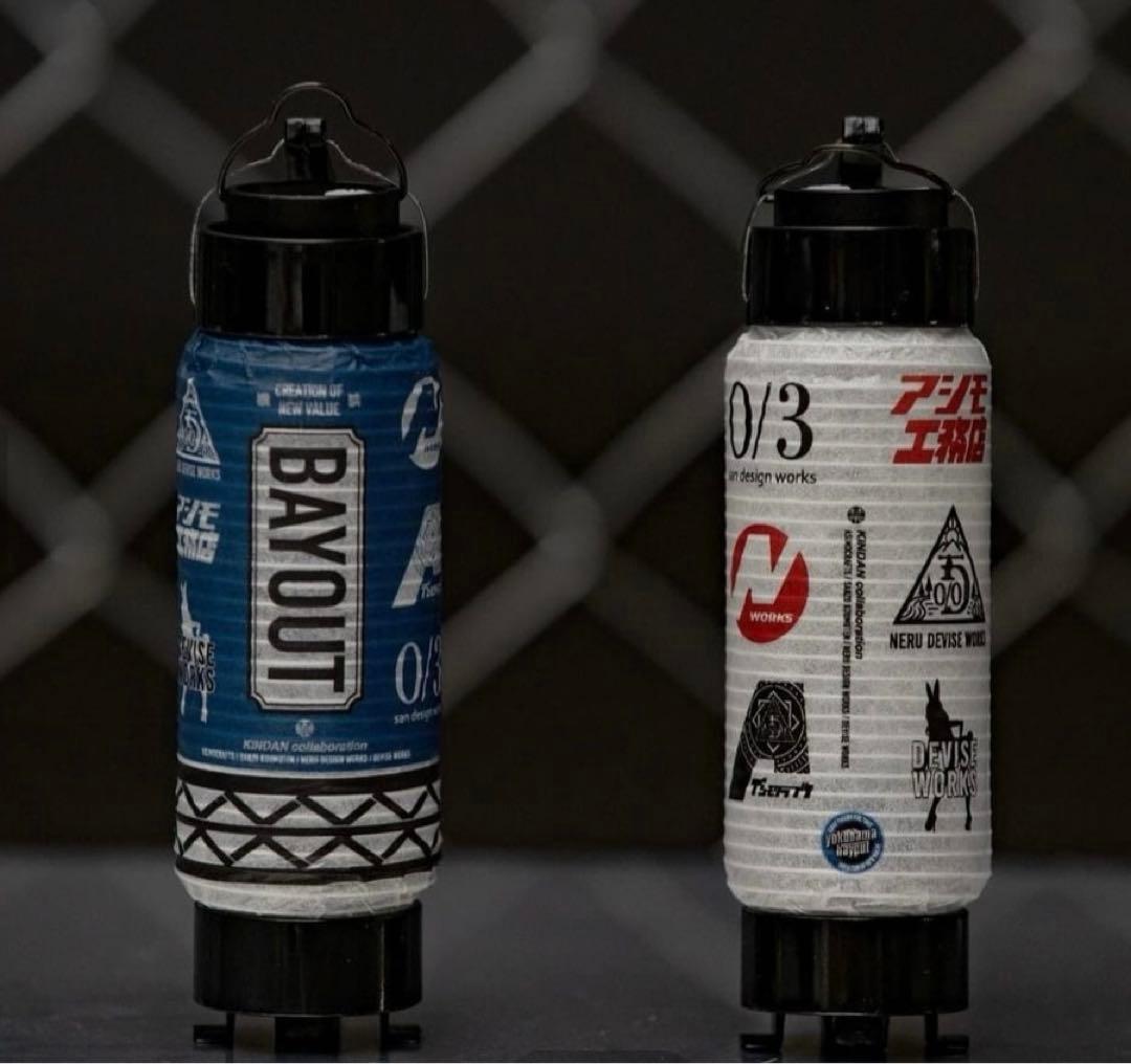 YOKOHAMA BAYOUT ミニ提灯ホワイト　ブルー　2個セット