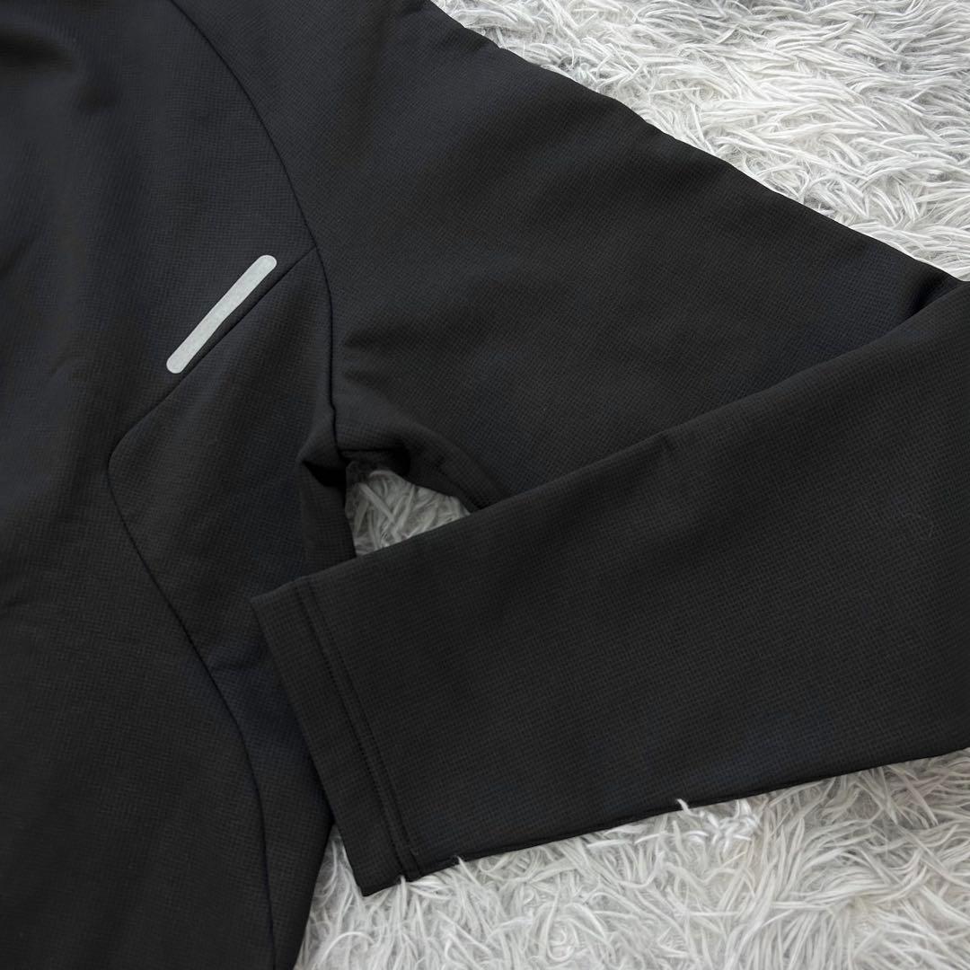 新品　PGG パーリーゲイツ　スウェット　裏起毛　ブラック　モックネック　4