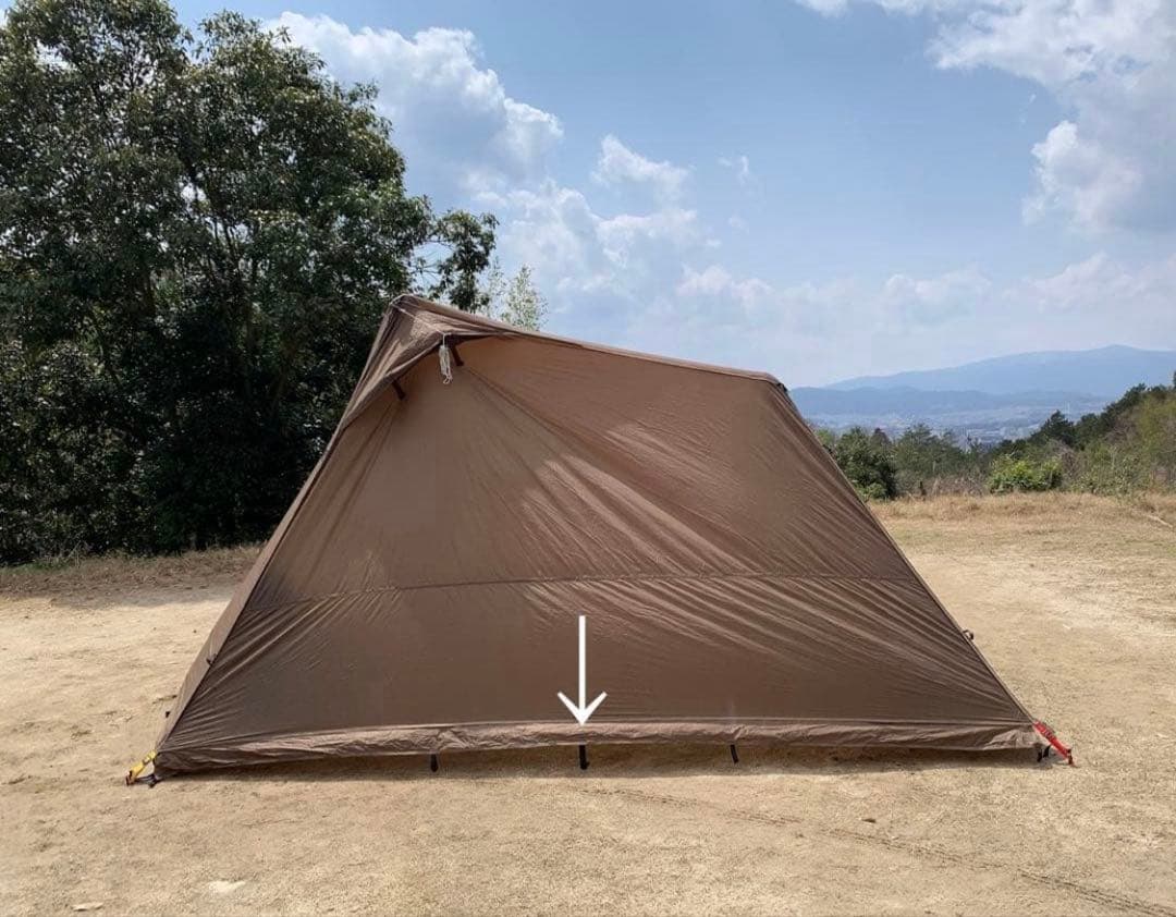 DOD ヨンヨンベース　付属品あり　キャンプ　テント　シェルター　ブラウン