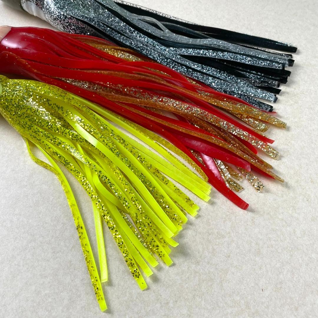 【未使用】トローリングルアー スカートルアー3本セット（10.5・8号）カジキ