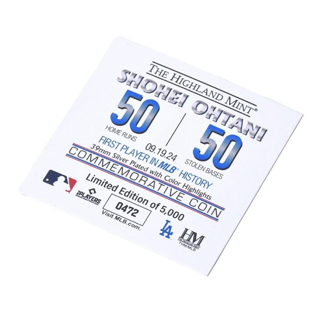 大谷翔平 50HR & 50SB 記念 限定5,000枚　ドジャース