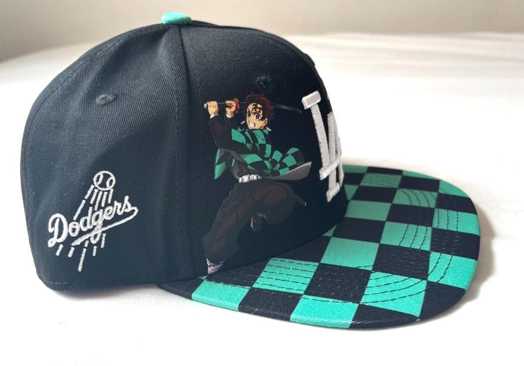 セット☆ドジャース×鬼滅の刃コラボキャップ/大谷翔平キーホルダー2個/ボールペン