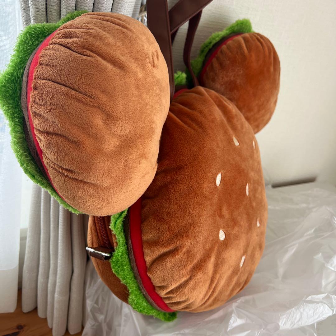 タグ付き★新品未使用　ミッキー ハンバーガー ショルダー バッグ リュック