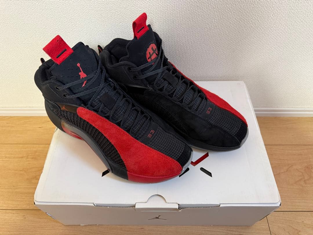 エアジョーダン 35ブラック/レッド 八村モデル