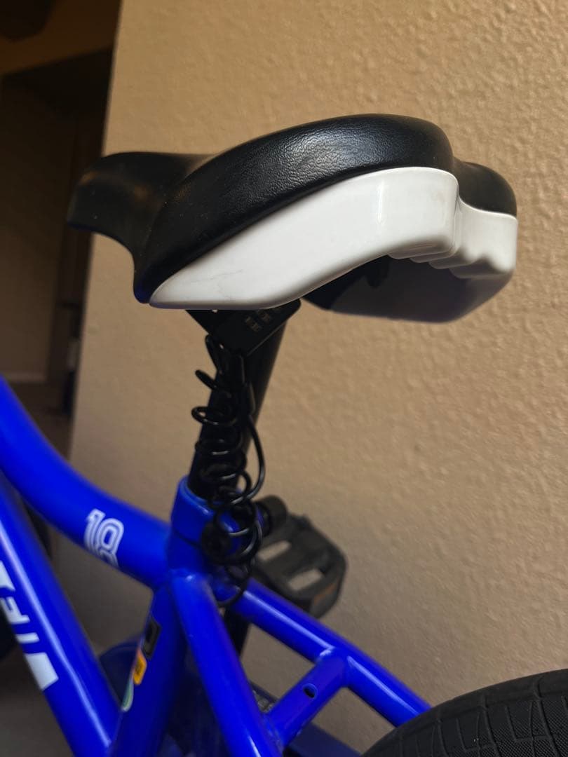 子供用青い自転車18インチ