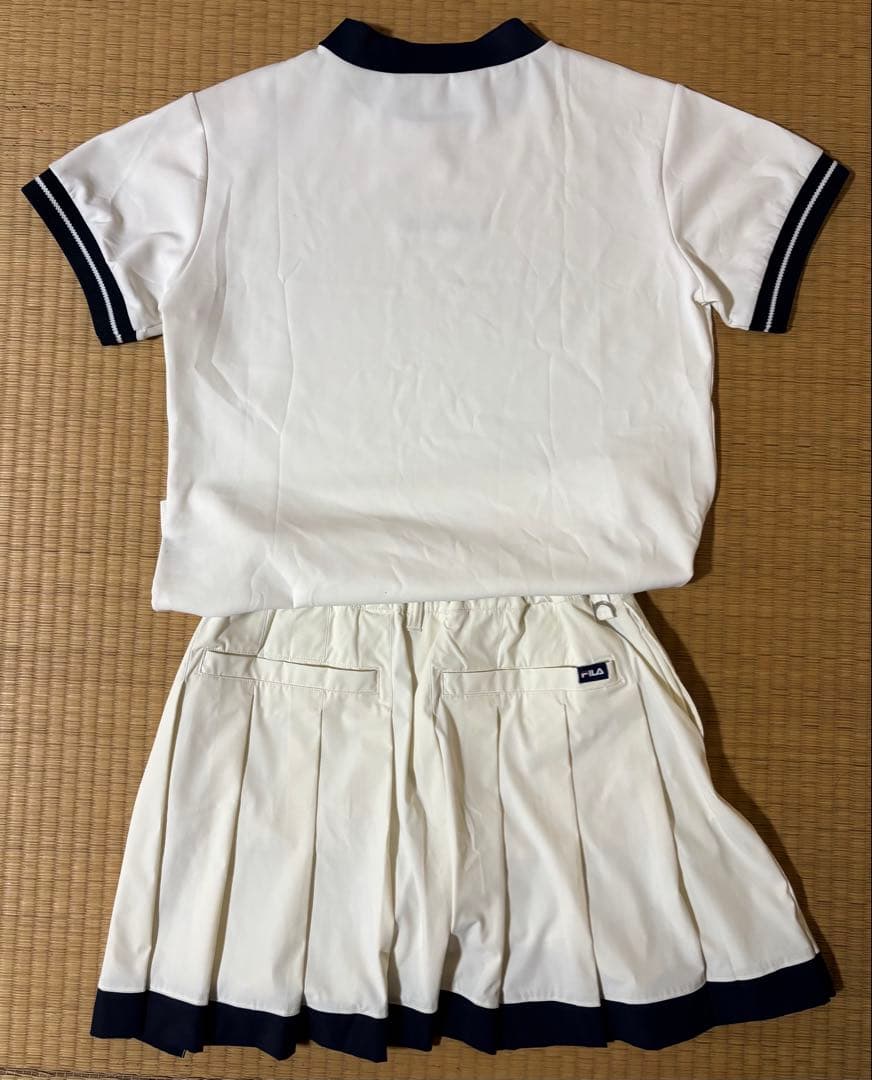 FILA フィラゴルフ モックネックシャツ プリーツスカートセット【L】未使用