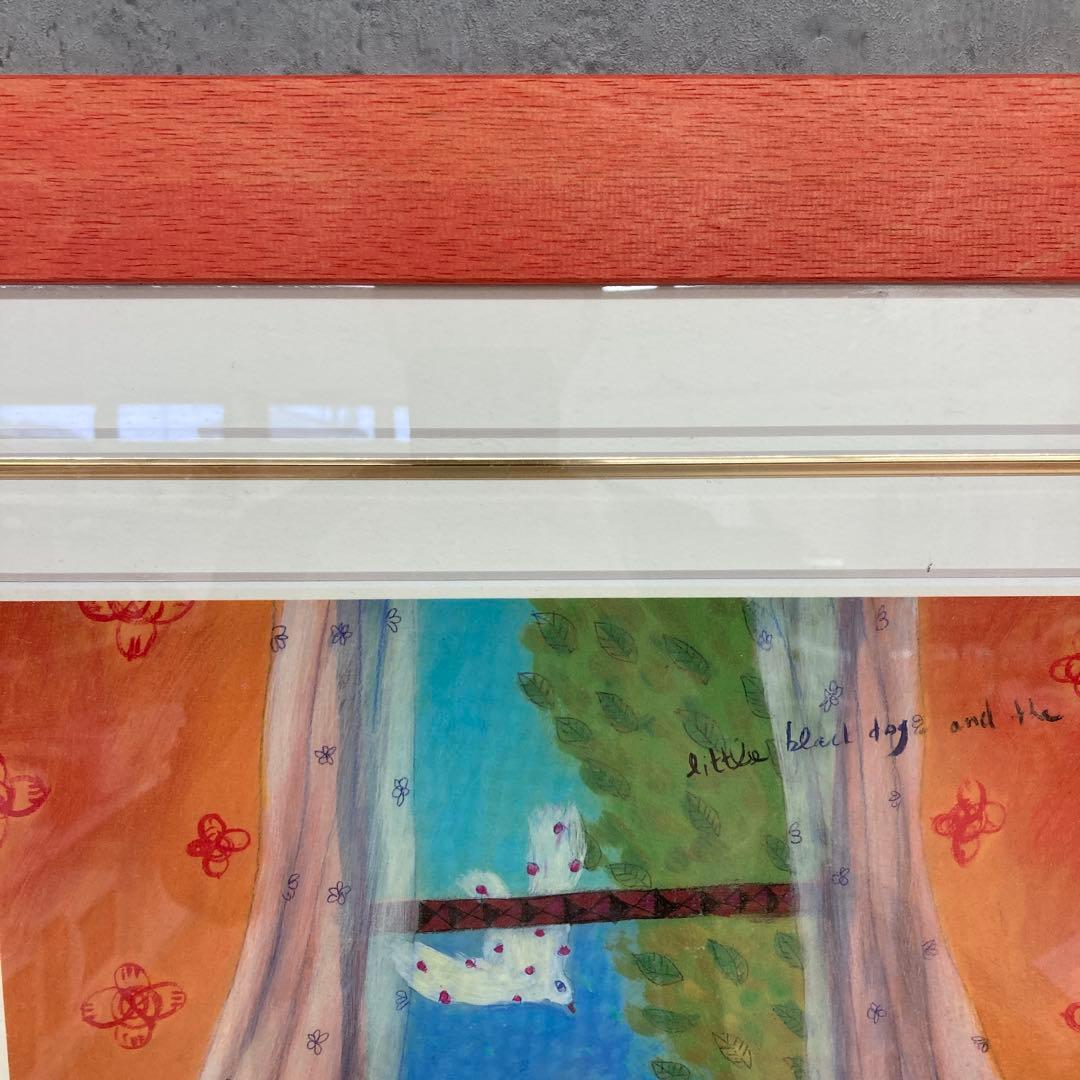 カレン ホイプティング お外大好き ジクレー デジタル版画 額縁付き