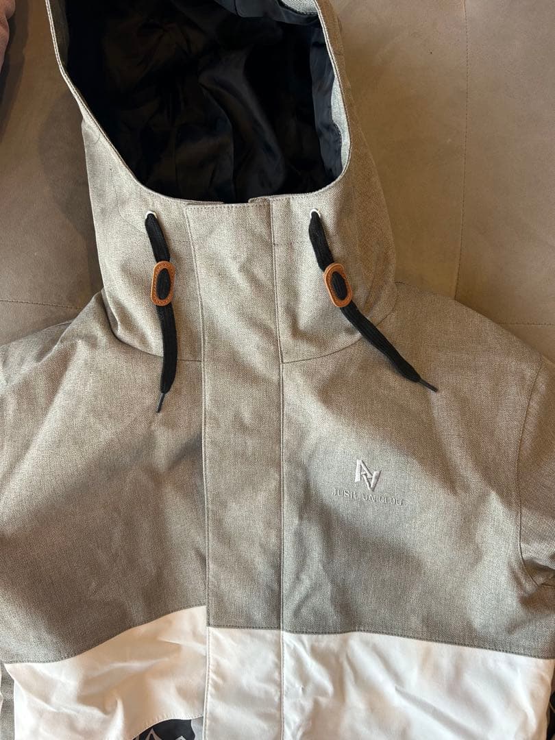 新品AAダブルエー M-JK NEWDEAL グレー/カモ スノーボードウェアS