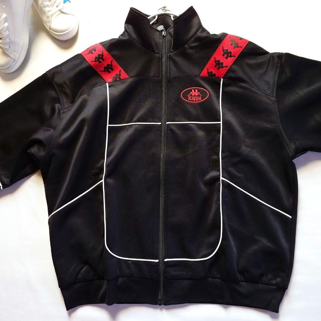 ☘️新品 カッパ Kappa トラックジャケット ジャージ ユニセックス 黒 L