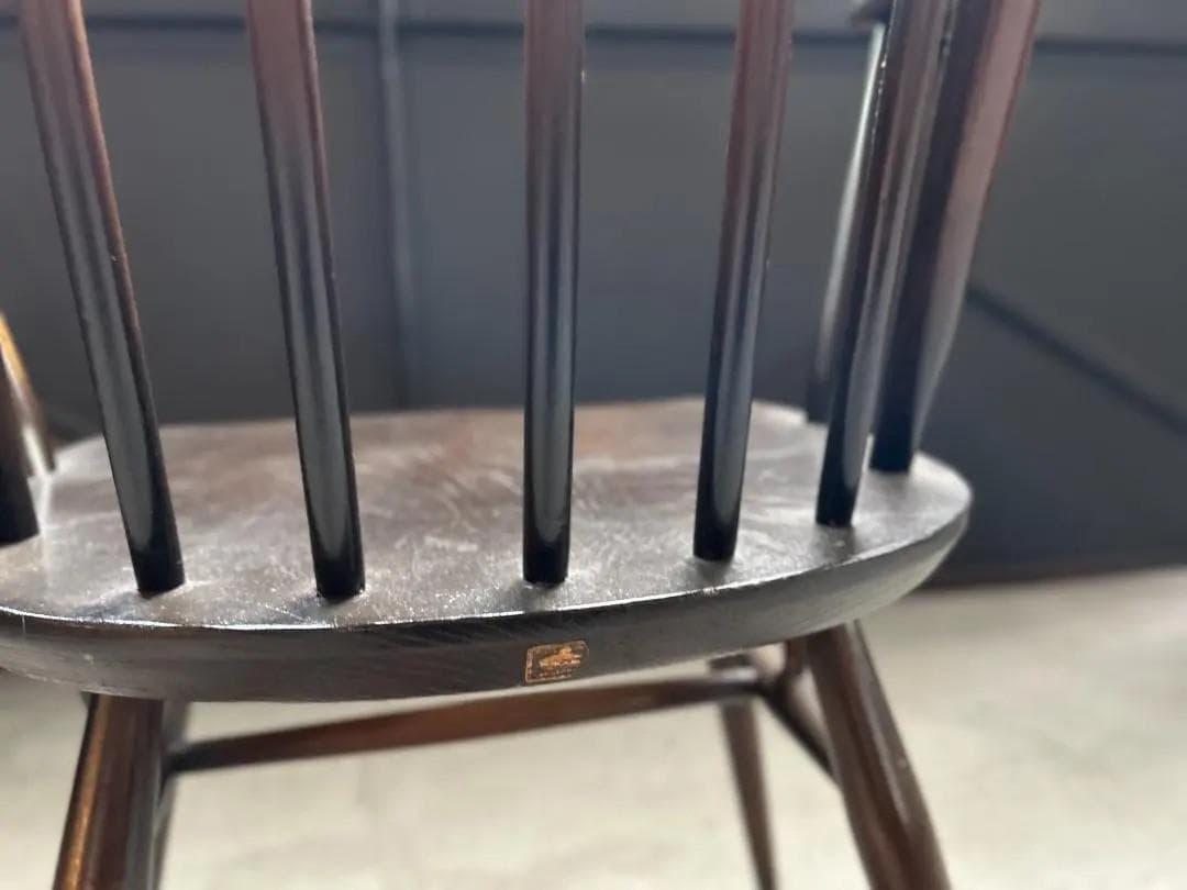 ERCOL / アーコール｜クエーカーアームチェア｜エルム材 ダークブラウン