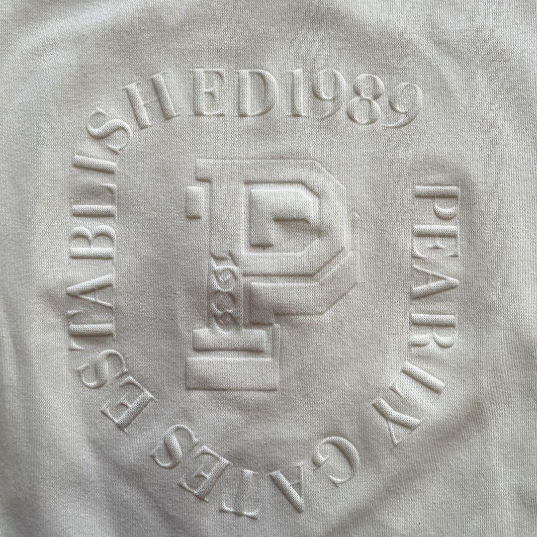 パーリーゲイツ　2024　近年　スウェット　ロゴ　 ダンボールニット　ホワイト