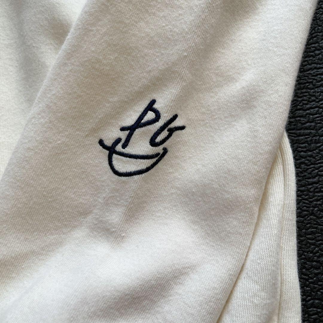 パーリーゲイツ　2024　近年　スウェット　ロゴ　 ダンボールニット　ホワイト