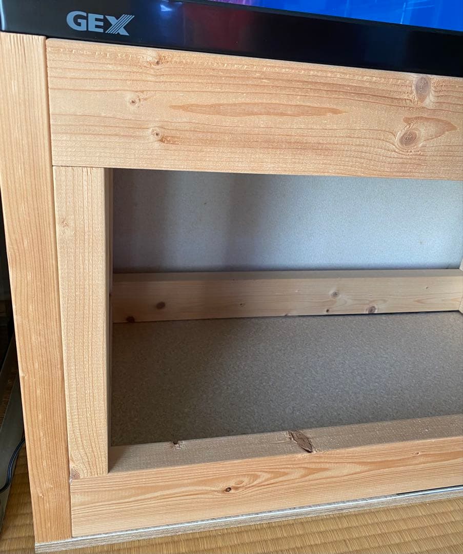 GEX 90センチガラス水槽 セット　水槽台　使用期間短い　徳島　引き取り限定