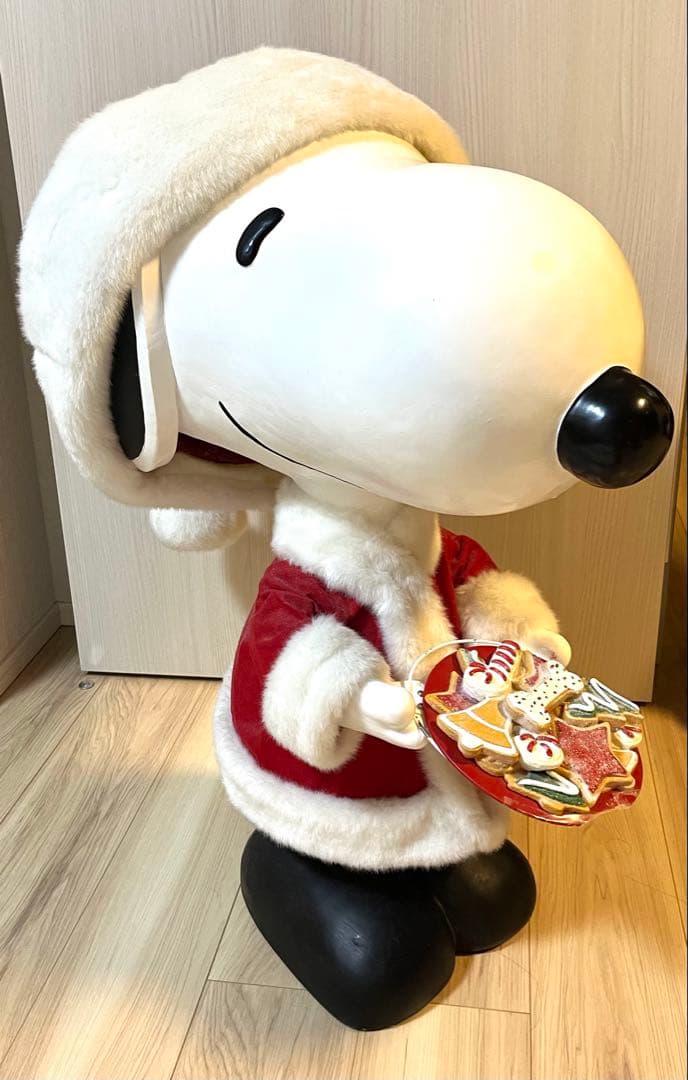 PEANUTS クリスマス ビッグスヌーピーサンタ 80cm（中古）