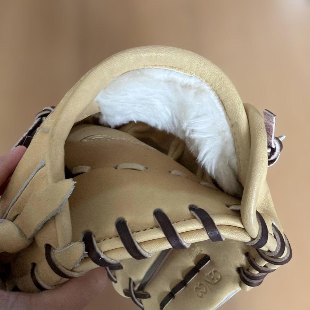 【値下げ】ミズノ Global Elite グローブ 左投げ用 ベージュ少年軟式