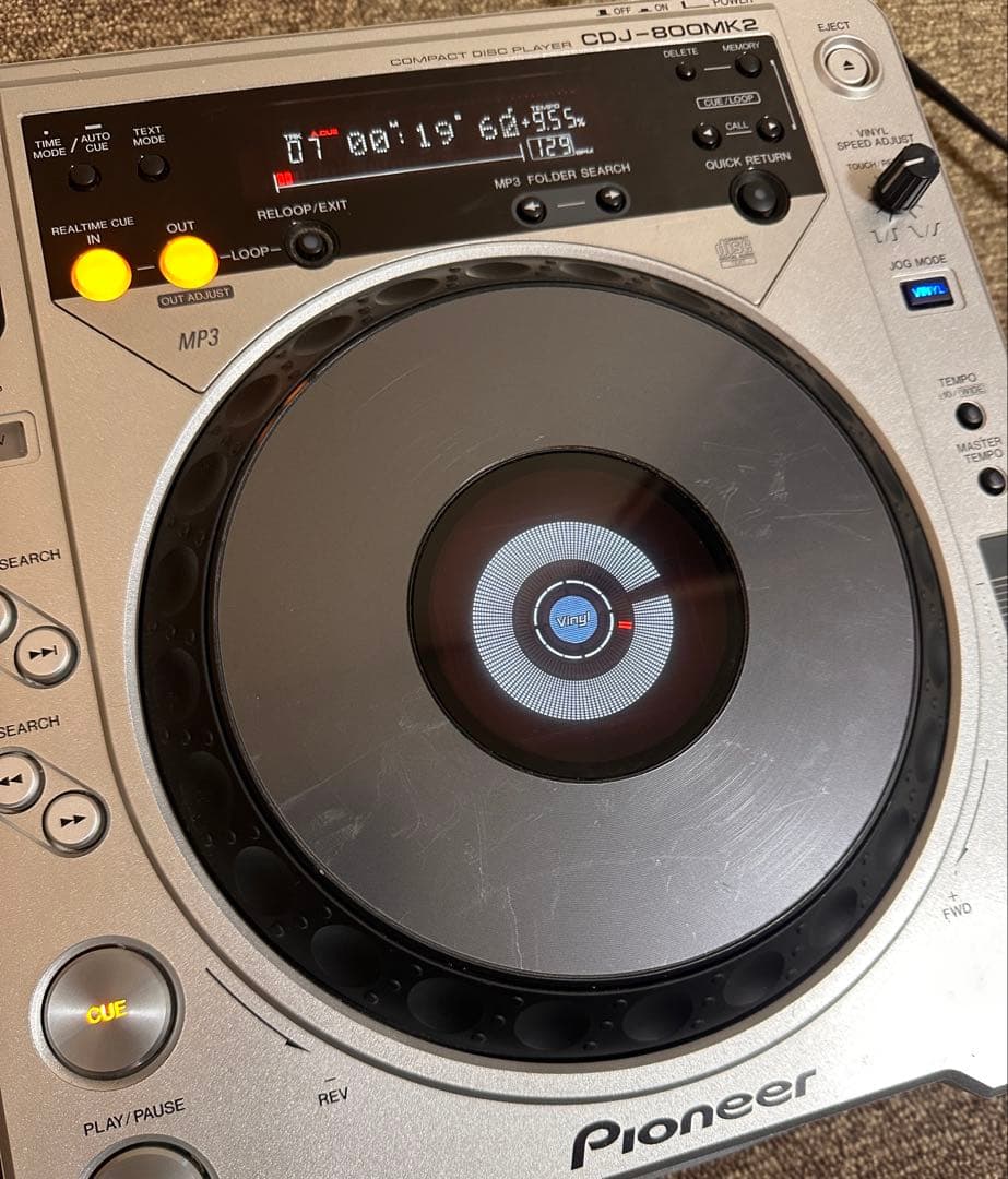 NO (1) Pioneer CDJ-800MK2 シルバー 動作確認済み