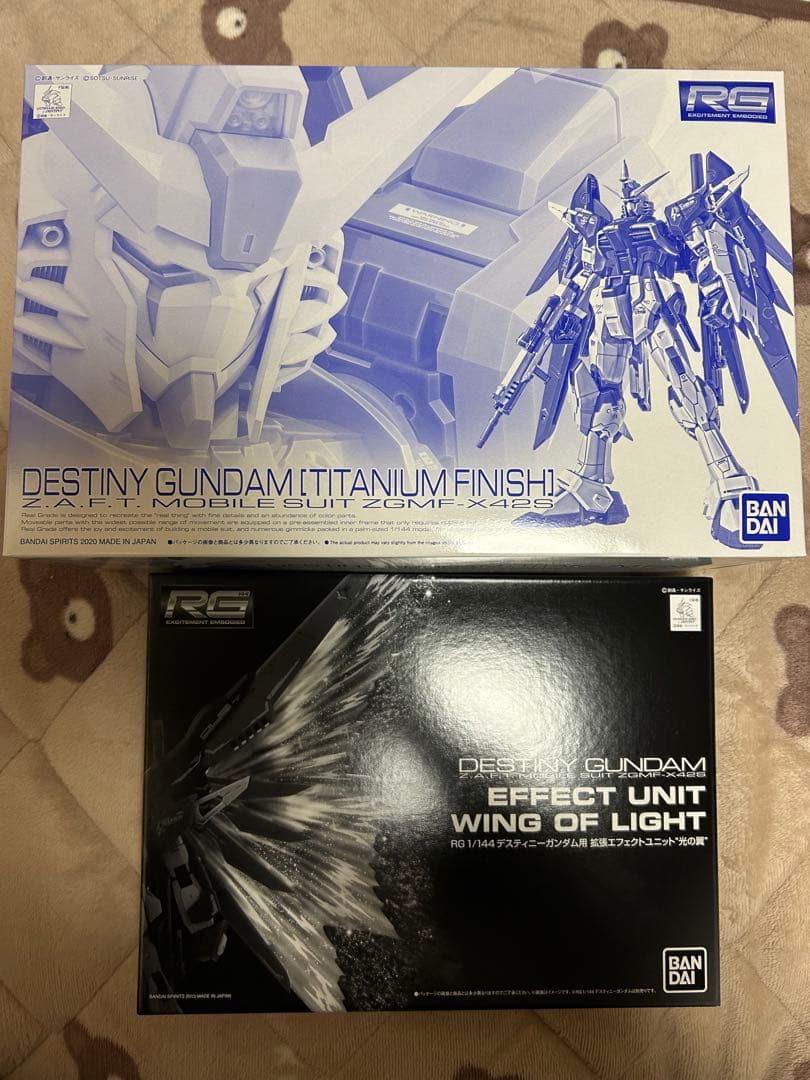 RG 1/144 デスティニーガンダム ［チタニウムフィニッシュ］光の翼セット