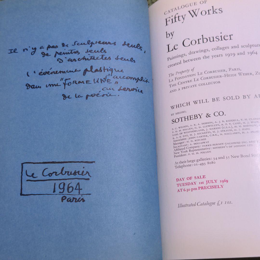 激レア　ル・コルビュジエ　1969年　サザビー競売展覧会作品集