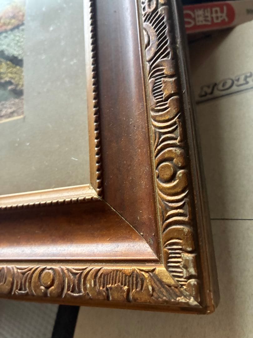 猫の刺繍アート フレーム付き