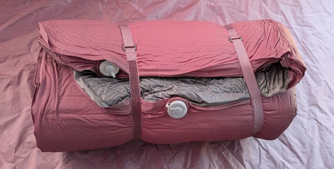 WAQ キャンプマット 10cm ダブルサイズ ブラック