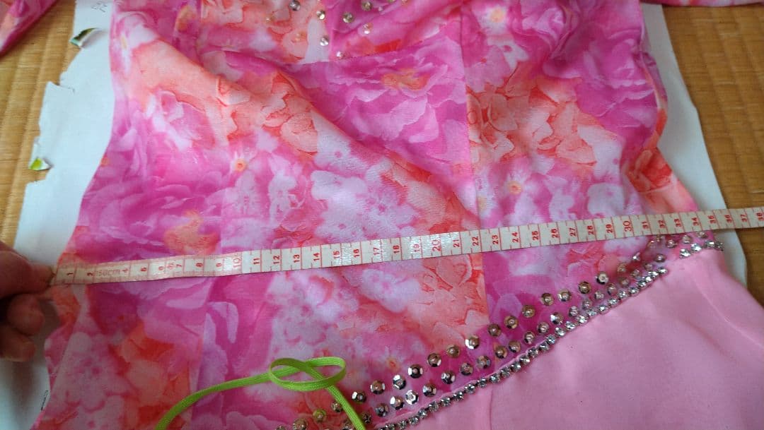 社交ダンス用ピンクドレス