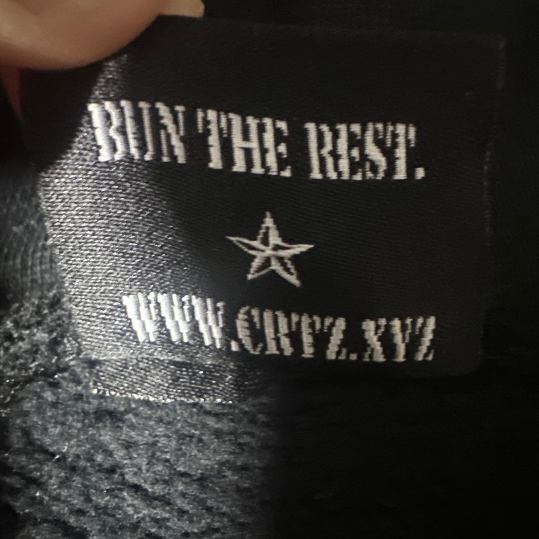 Corteiz Alcatraz オーバルロゴ ジップパーカー 黒