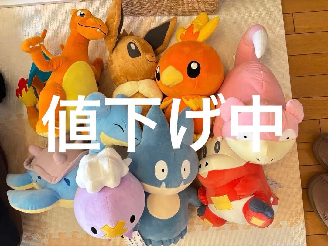 ポケモン　ぬいぐるみ　BIG リザードン　ホゲータ　イーブイ　など8個セット
