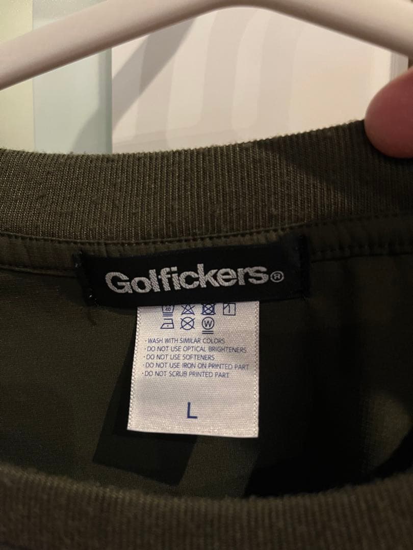 Golfickers オリーブ 半袖シャツ Lサイズ　美品