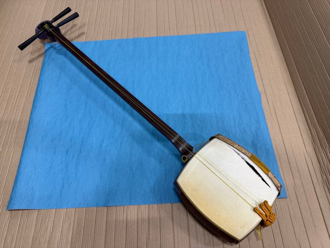 三味線 本体 皮破れ 修理用