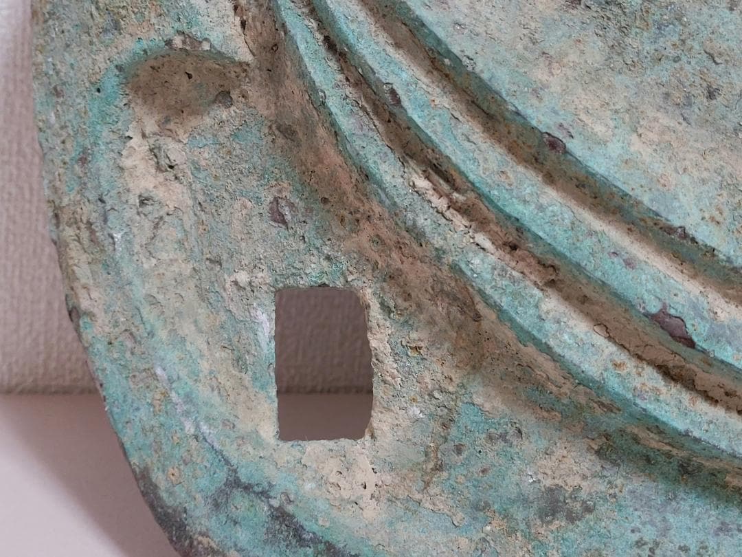 青銅製大型 仮面 神具 夏 商 周時代 横幅約88cm