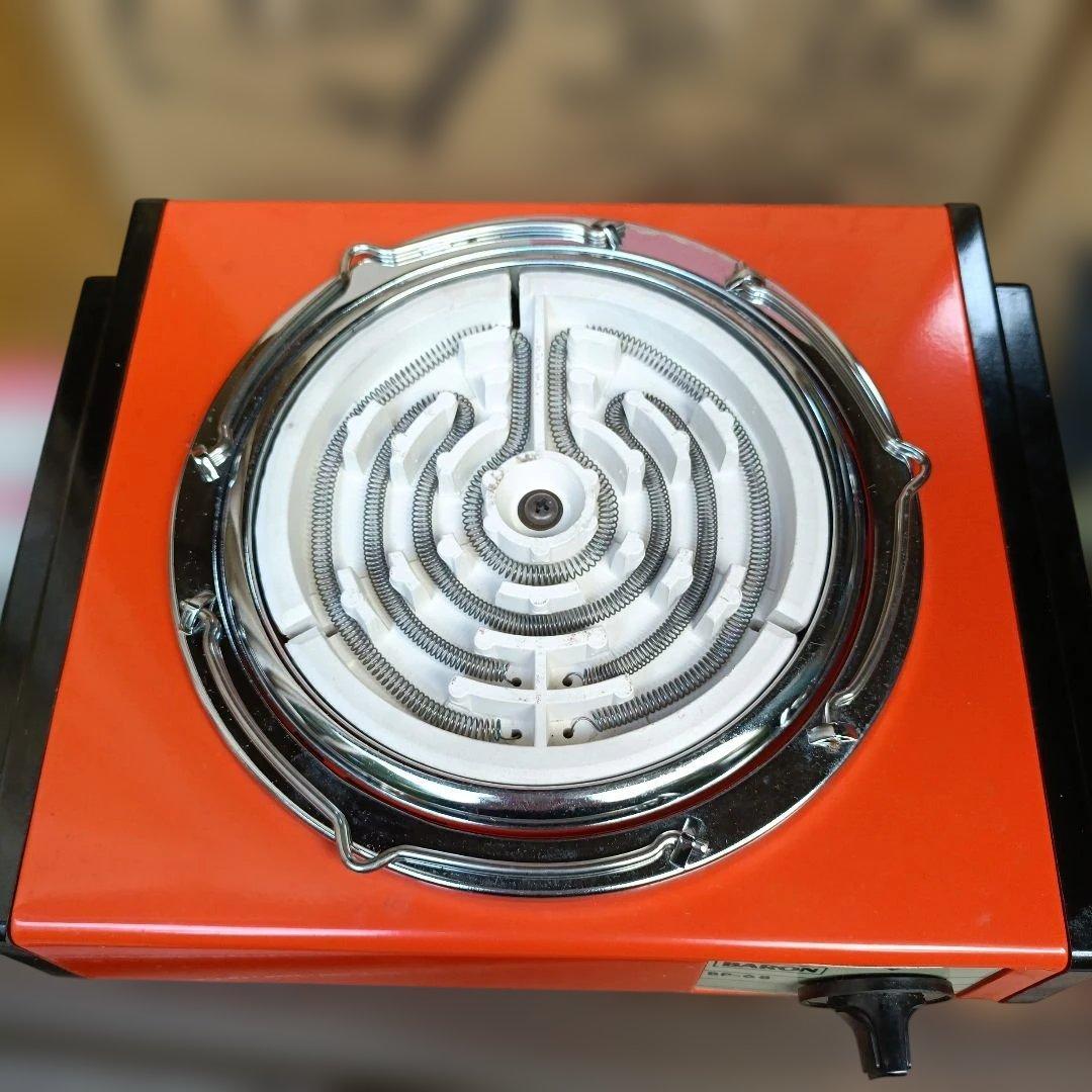 希少 美品 昭和レトロ　電気コンロ 蔵出し