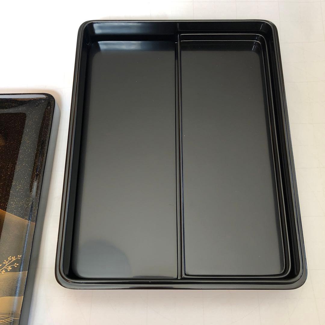 輪島塗り　金閣寺　貞風　硯箱