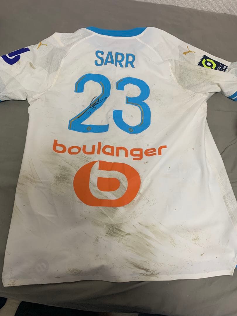 イスマイラ　サール　実使用サイン入りユニフォーム　マルセイユ　クリスタルパレス