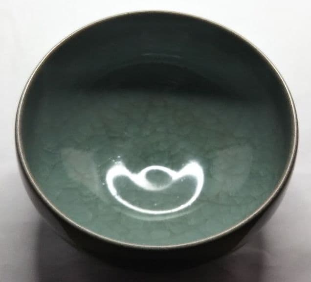 茶道具 青磁茶碗 大川内 小笠原長春 共箱