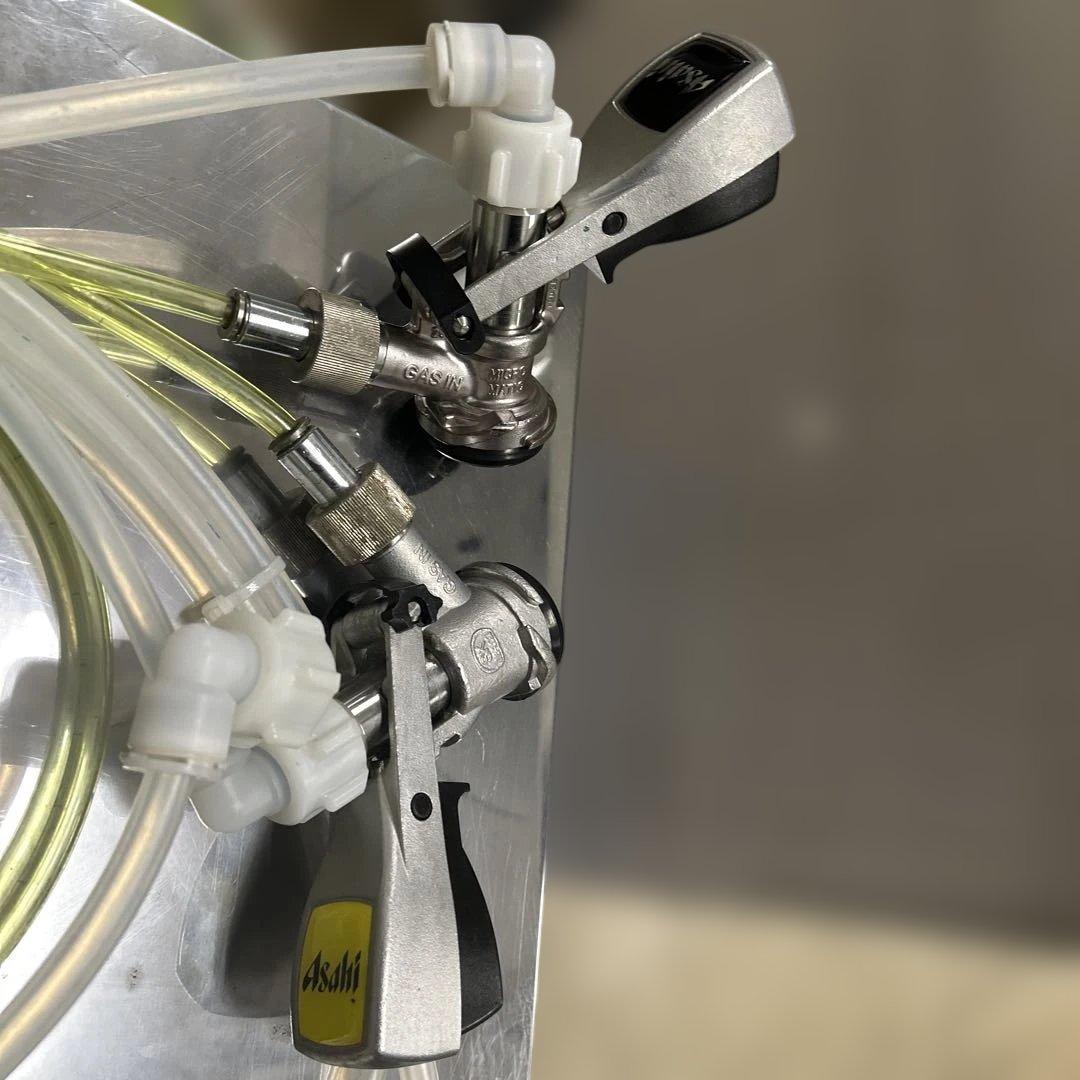 6952 DBF-25WD 業務用 2口 生ビールディスペンサー ヘッド付き