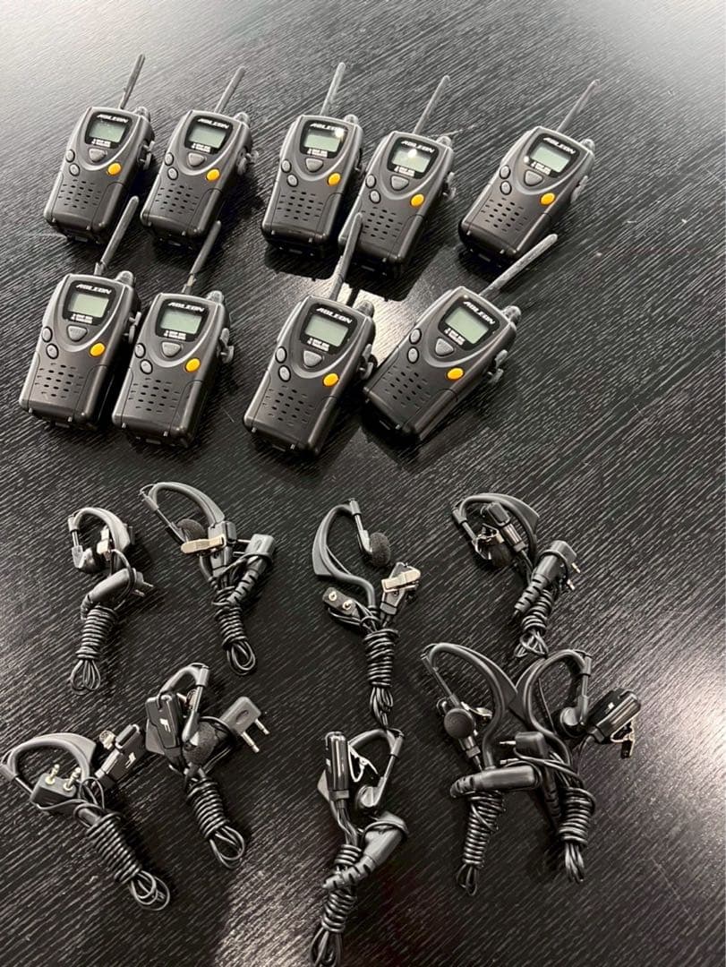 【業務用トランシーバー ABLEON AT-20】 イヤホンマイク付き 10台