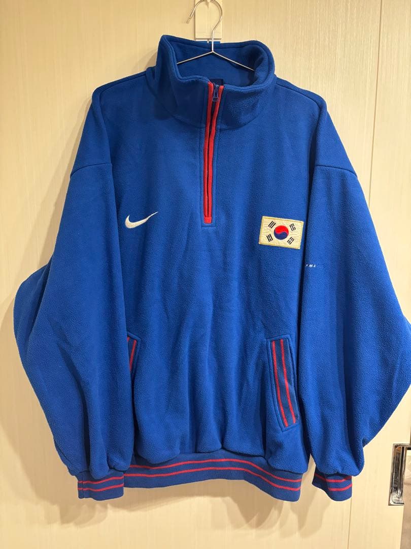 韓国代表　フリースハーフジップ　nike 90s