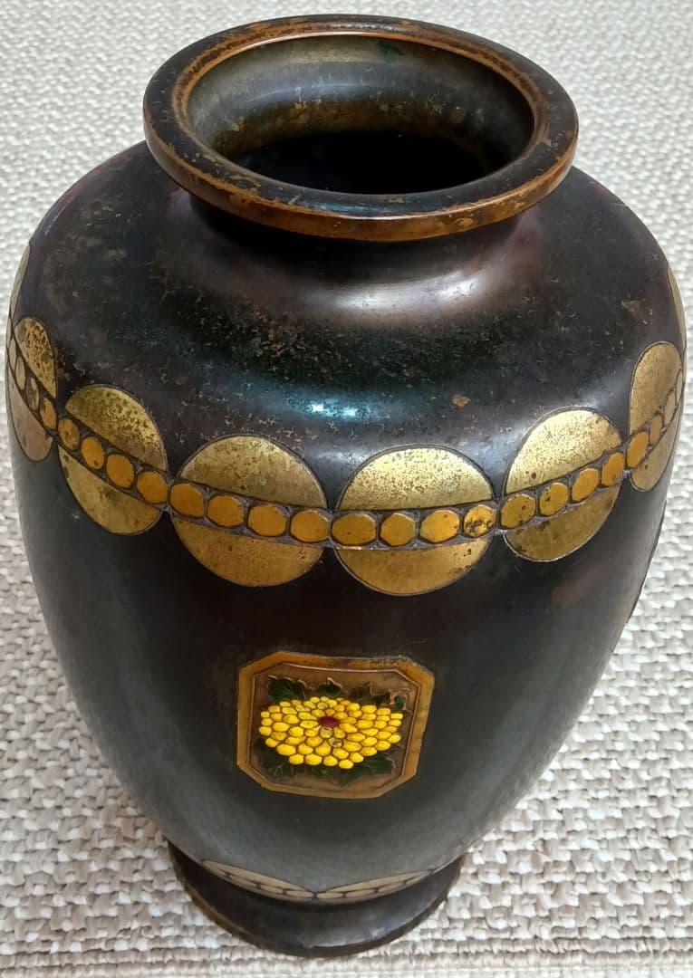 つぼ　花瓶 　七宝焼　アンティーク　コレクション