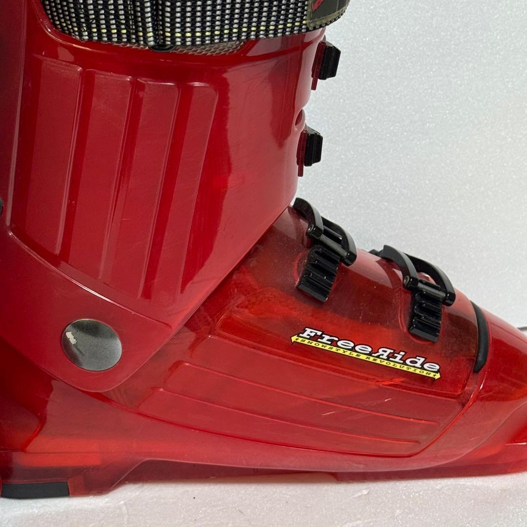 297mm 25cmゲン ファクトリー スキー用ブーツ 赤色レッド初心者格安