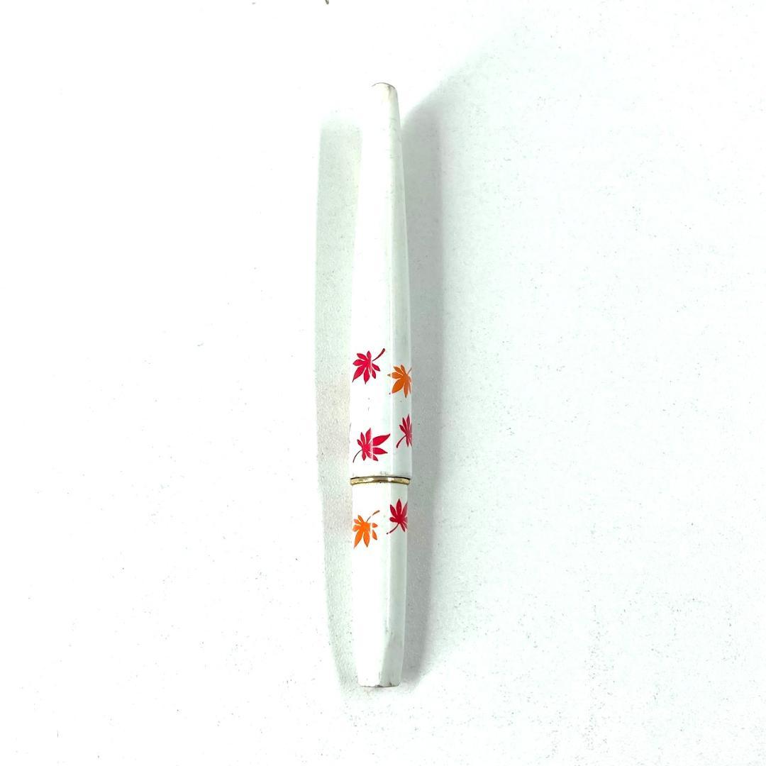 プラチナ Platinum 万年筆 ビンテージ 昭和レトロ ホワイト 14K