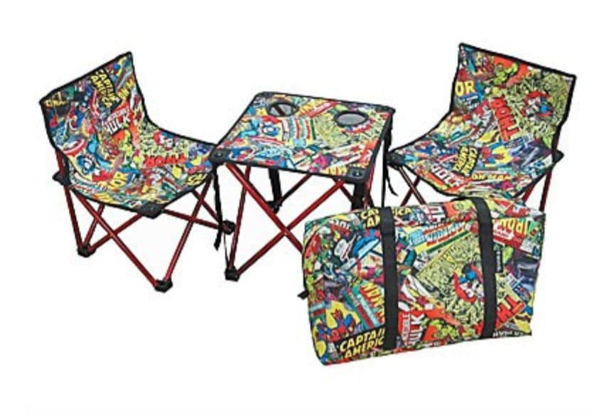 マーベル　コミック柄 テーブル チェアセット
