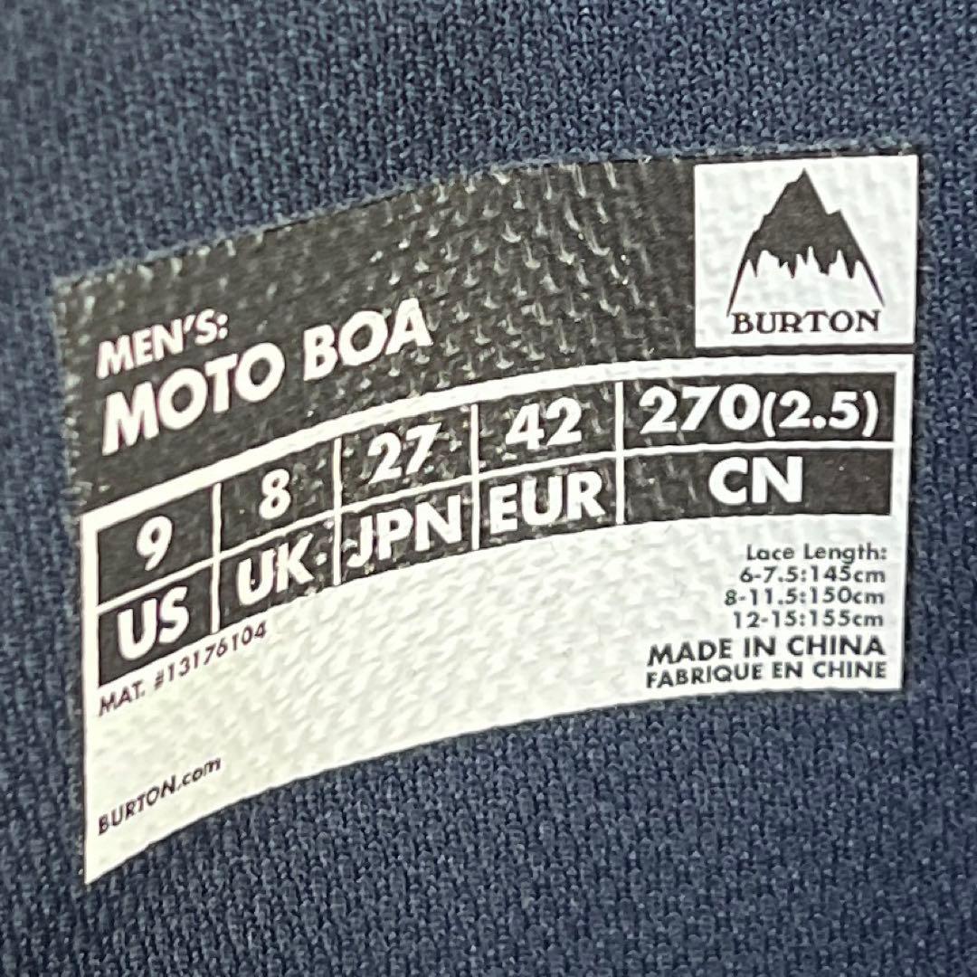 【超美品_即日発送】BURTON スノボブーツ MOTO BOA 27.0cm