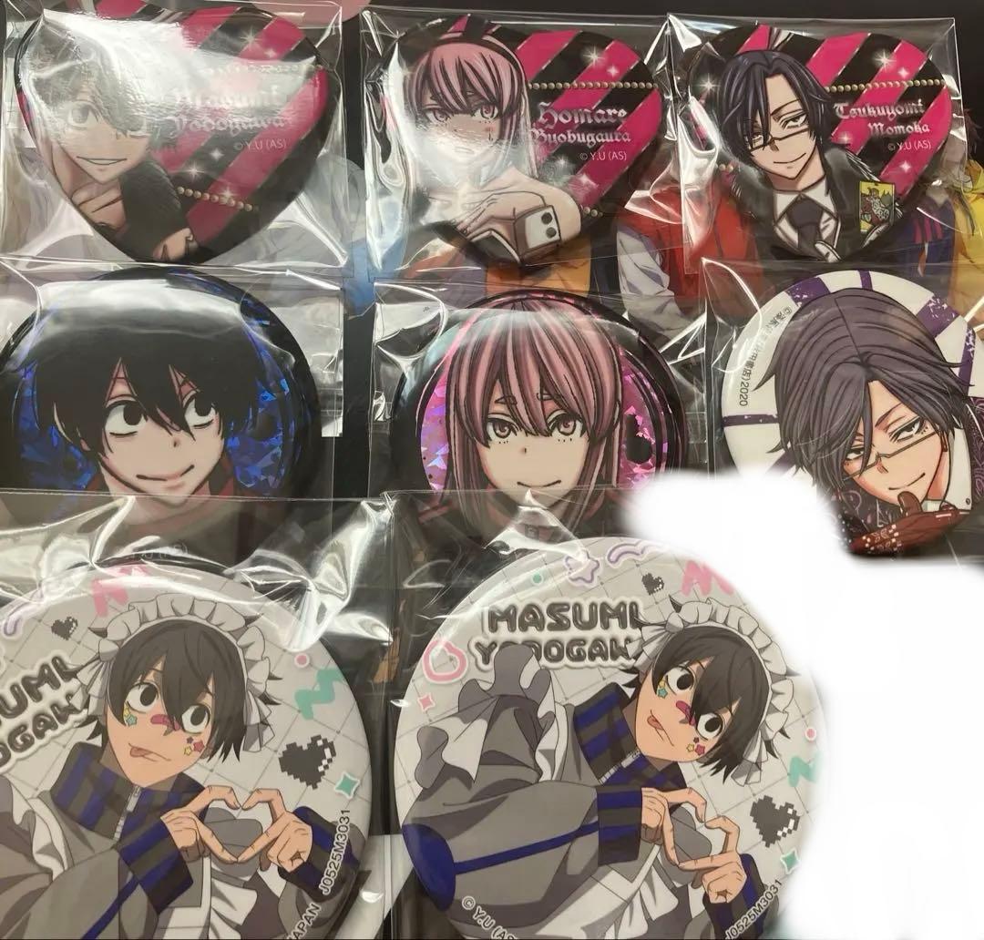 桃源暗鬼 缶バッジ 淀川真澄 屏風ヶ浦帆稀 桃華月詠 まとめ売り